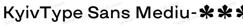 KyivType Sans Mediu字体转换